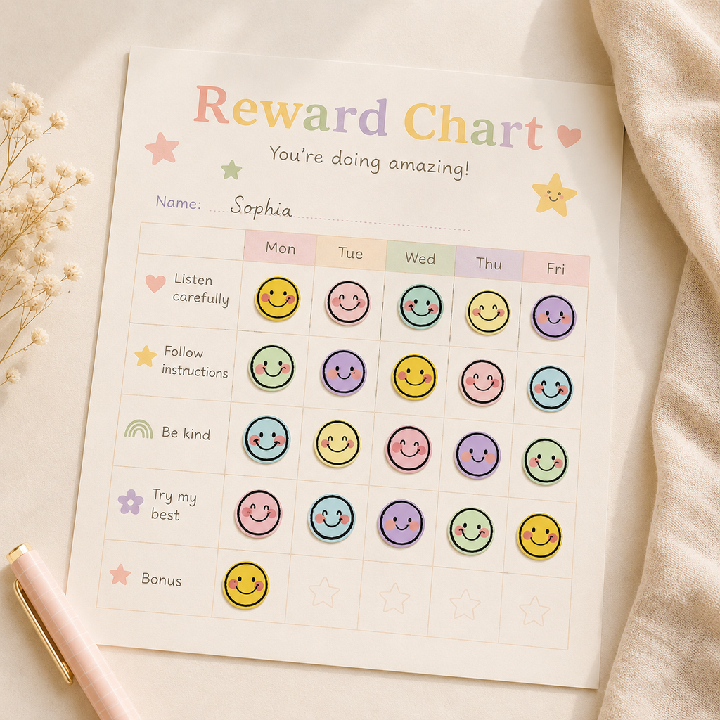 Happy Little Faces Stickers 500pcs