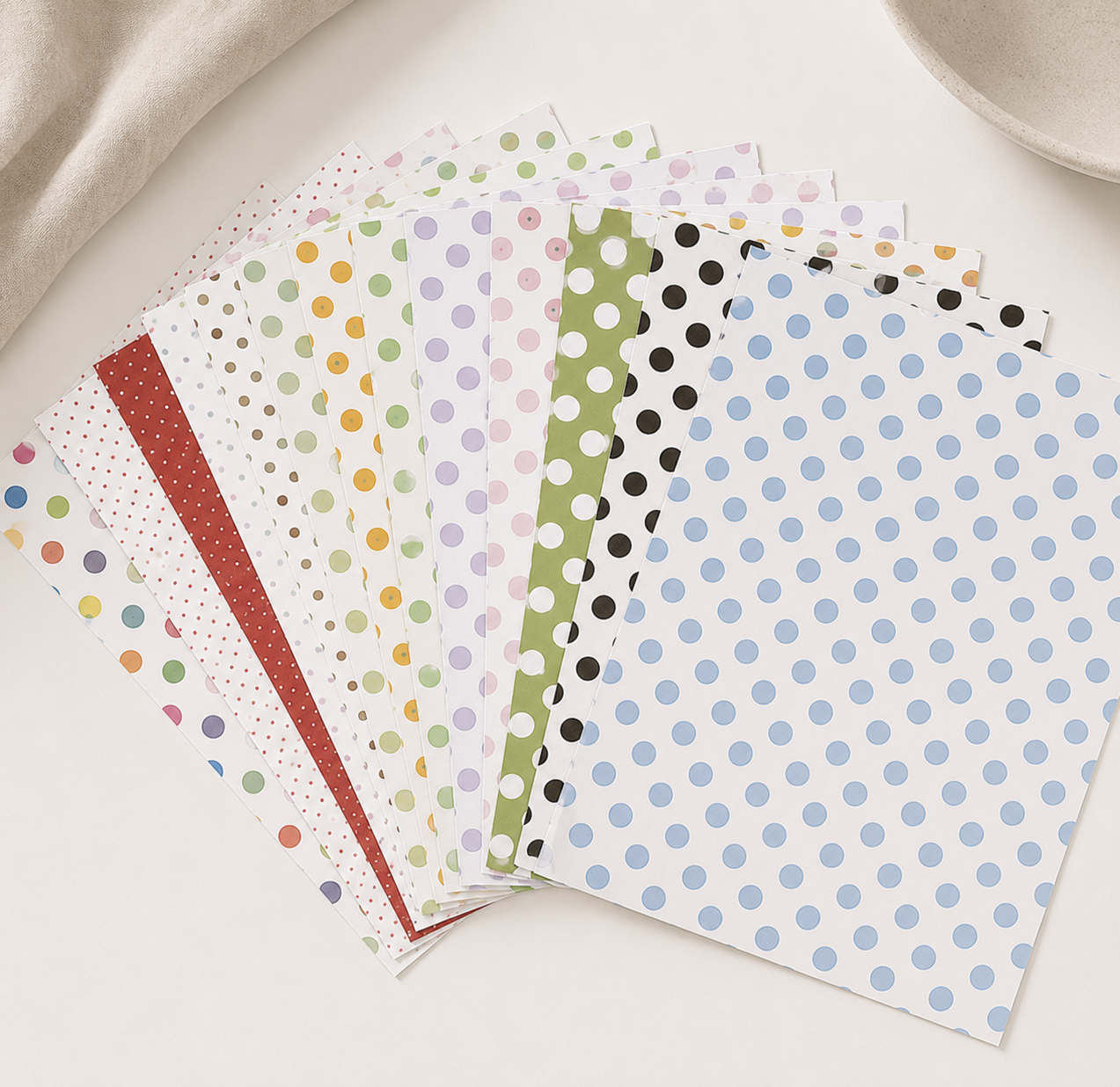 Confetti Dot Craft Paper Pack 100sheets