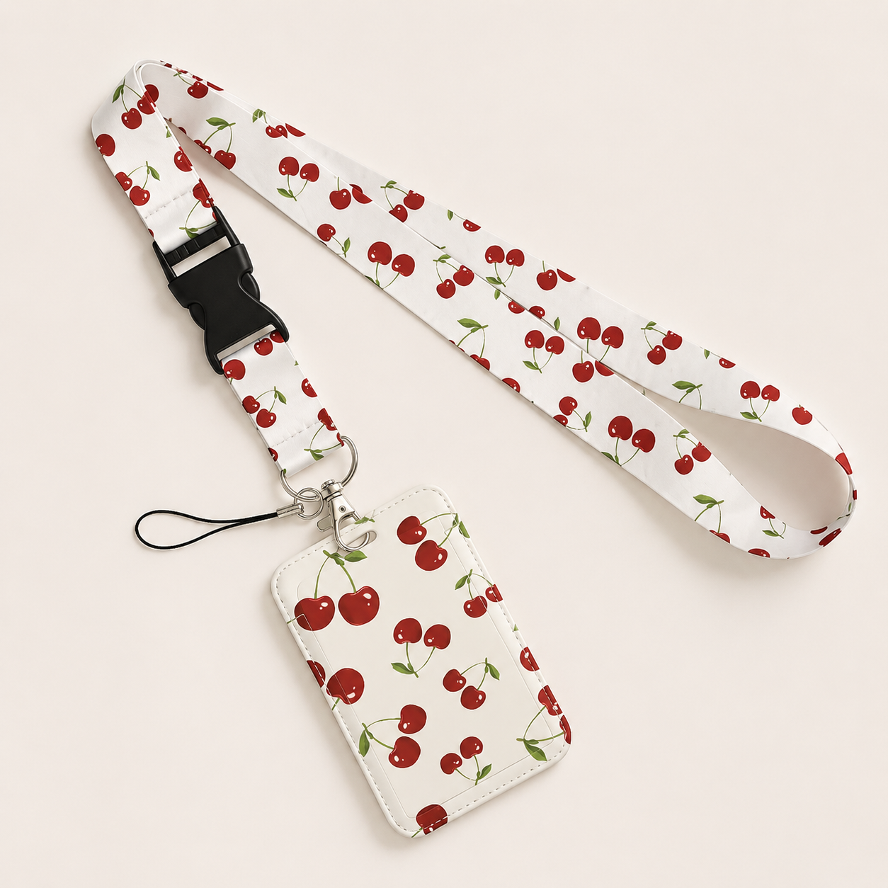 Sweet Cherry Pie Teacher Lanyard