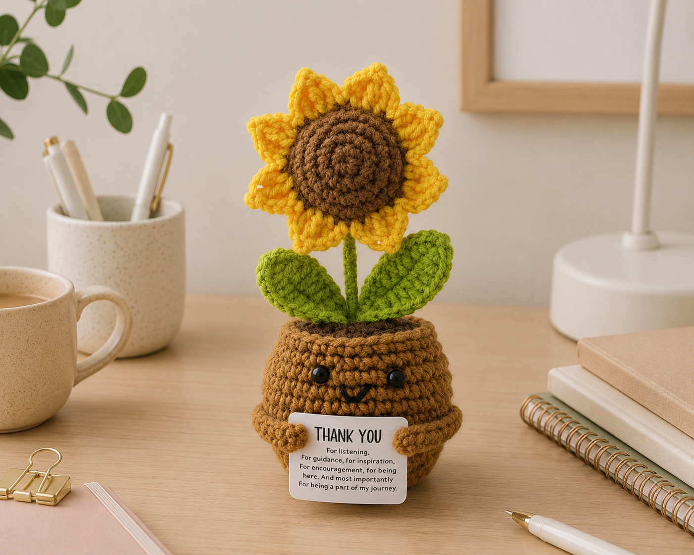 Sunny Thanks Crochet Sunflower