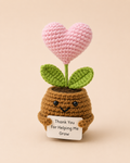 Growing Hearts Crochet Plant
