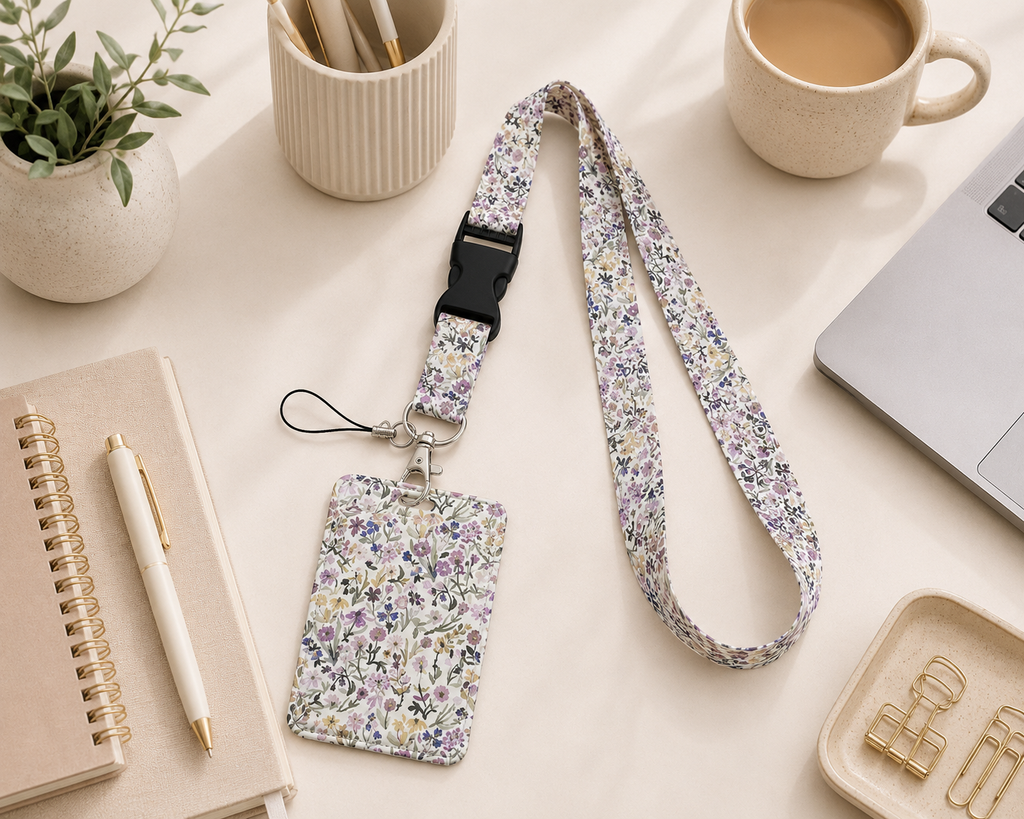 Retro Bloomin Teacher Lanyard