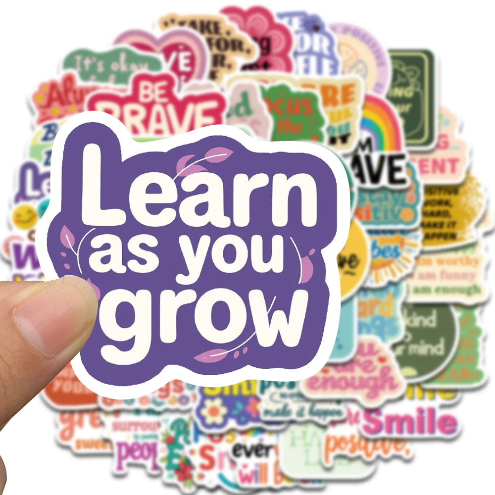 Positive Affirmation Stickers — Kawaii Classroom 50 Pack